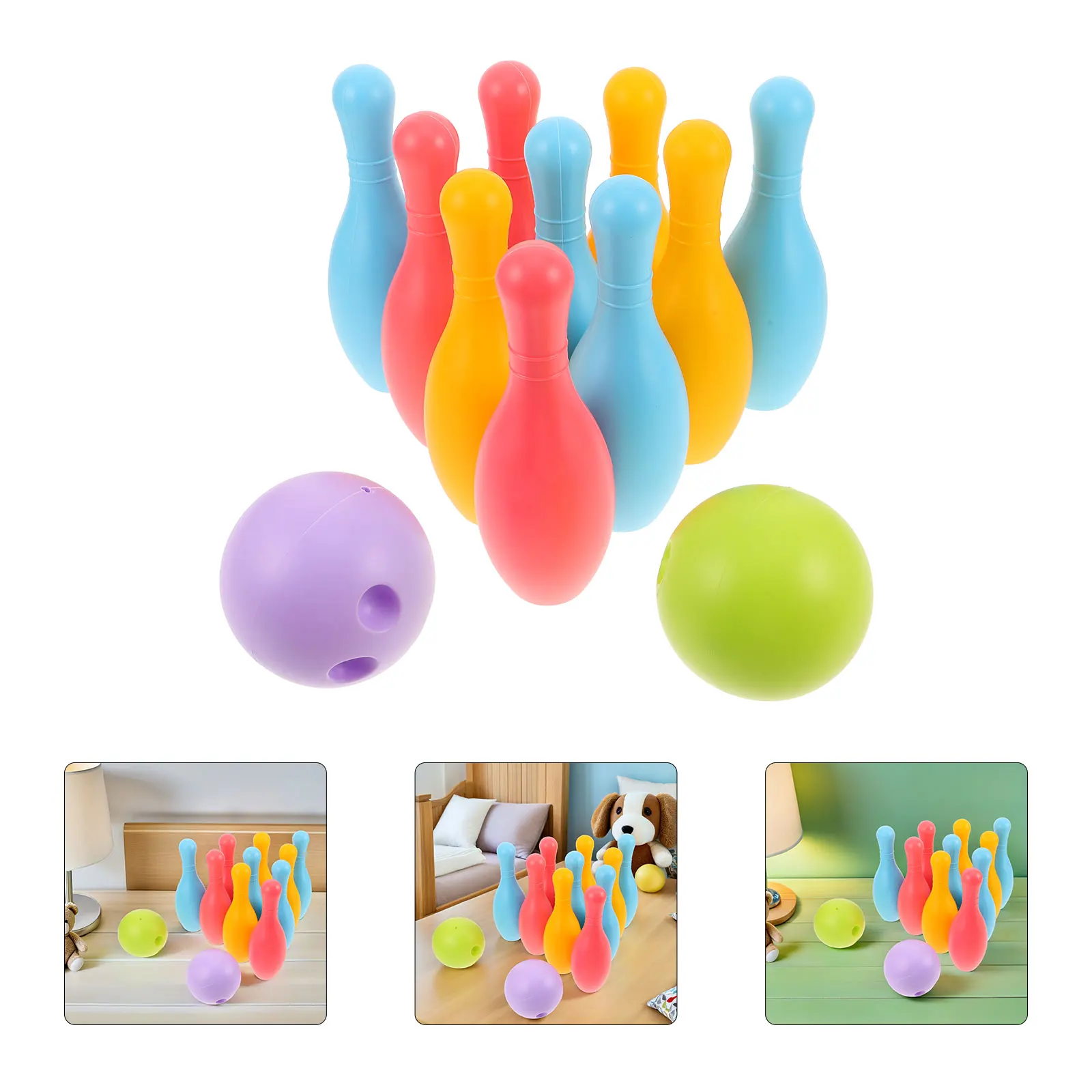 

2 Sets Children'S Toddler Mini Plastic Lightweight Skill Development Fun Educational Play Sports Indoor Outdoor Party Training