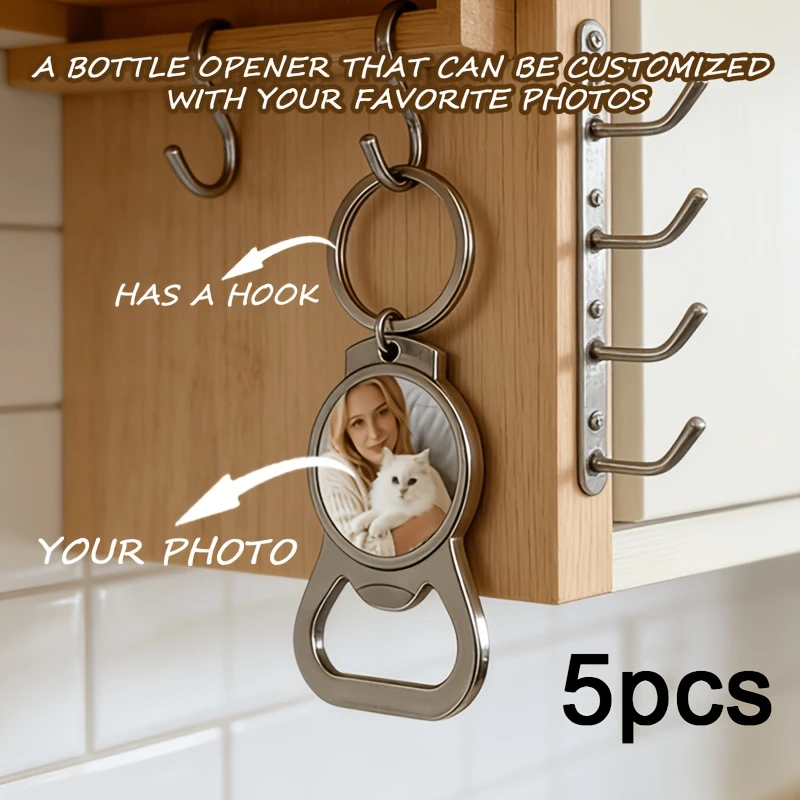 Custom Photo Keychain, Personalized Gift for Couples