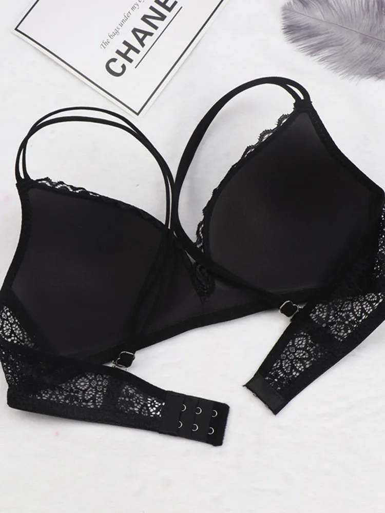 Frauen BH sexy Spitze Bra lette Blumen drahtlosen BH weibliche Unterwäsche eine B Tasse Dessous weiche einfarbige ultra dünne Büstenhalter