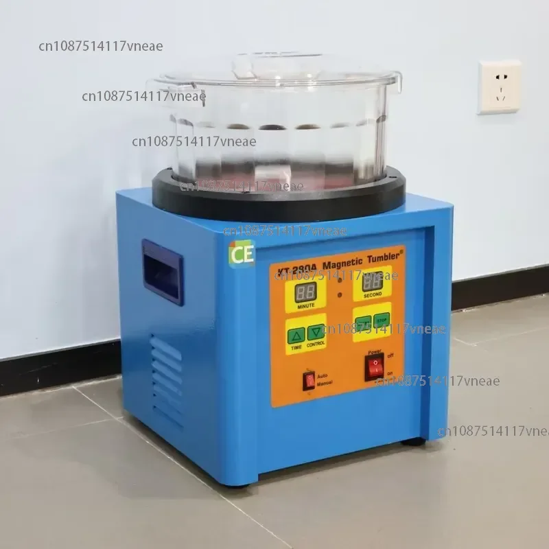 KT-280A Magnetic Grinding Polishing Machine Electromagnetic Induction Drive Batch Processing Jewelry Finishing Metal