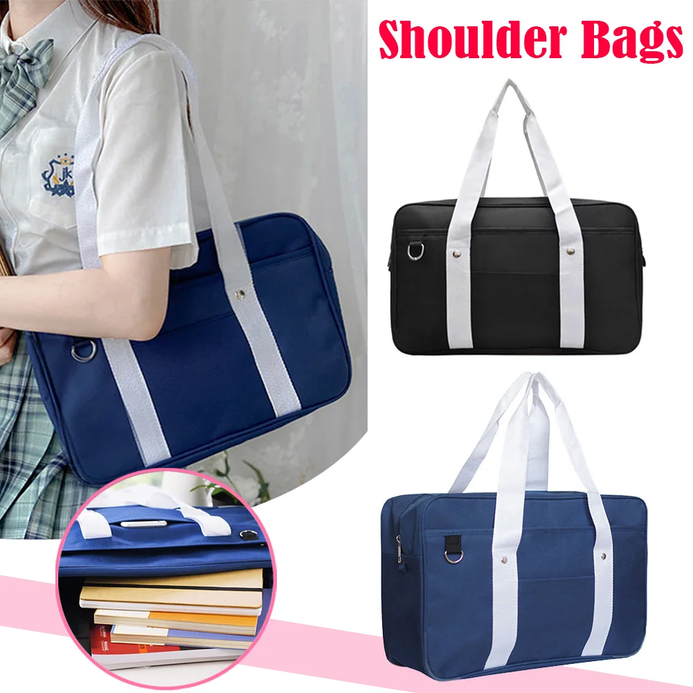 Japanese Student Bags JK Handbag Anime Cosplay Costume Shoulder Tote Bag High School Women Satchel Bags Travel Girl Commuter Bag