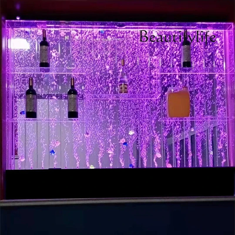 

Custom. [Partition Beautiful] Customized Curtain Wall Wine Cabinet Screen Living Room Fish Hallway Partition Decorati