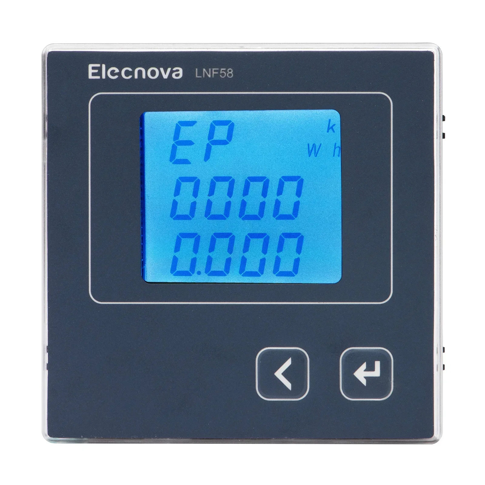 96mm Multifunction Energy Power Meter RS485 Communication Digital LCD Display Power Quality Monitor Panel Mounted LNF58