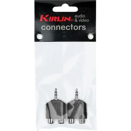 Kirlin 2656 3,5mm Male Jacktan 2xRCA (Female) Convertor