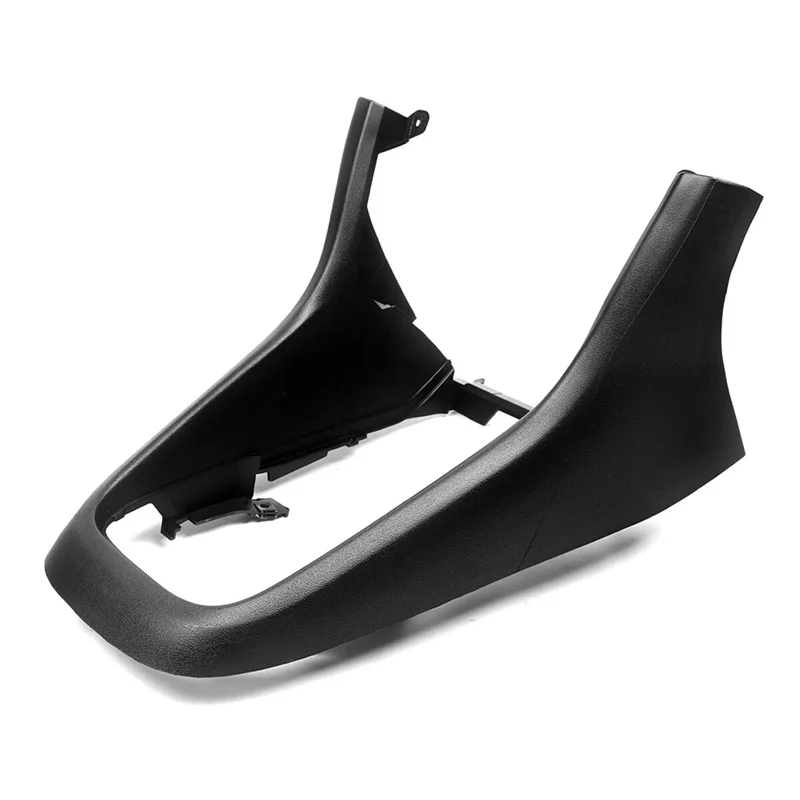 X39A-For VW Golf MK6 2009-2013 Gearshift لوحة غطاء الكسوة الأسود سيارة مركز وحدة التحكم غطاء والعتاد التحول المقبض الإطار 5K08636801 #6