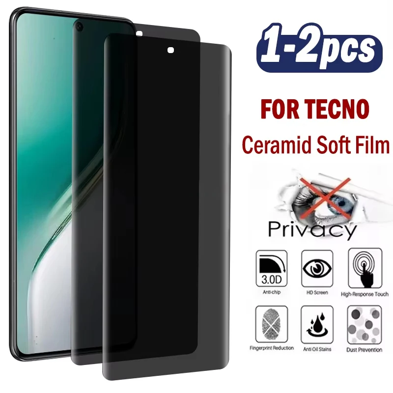 1-2 Stück Sichtschutzfolien aus gehärtetem Glas für Samsung A27 A07 A17 A57 5G A36 A56 A37 A55 A54 A53 A52 A15 A35 A34 A14
