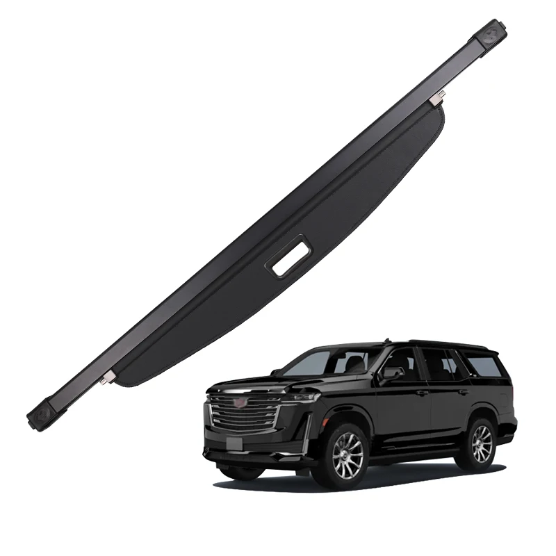 

For 2021-2023 Cadillac Escalade Cargo Cover Trunk Retractable Parcel Rack Waterproof Shield Privacy Cargo Cover Auto accessories