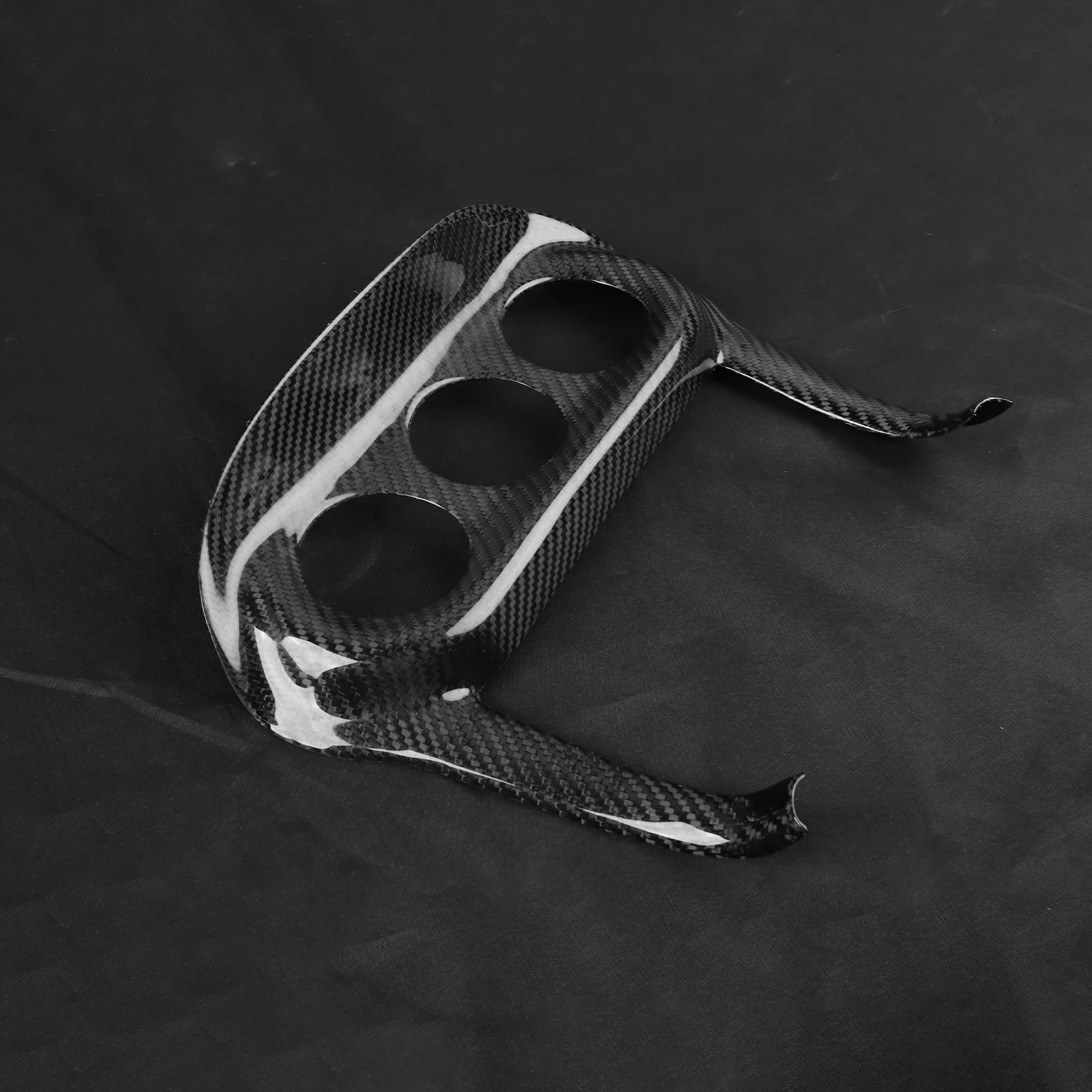 For Mitsubishi Lancer EVO X 10th 2008-2015 Carbon Fiber Central Control Air Conditioning Knob Cover Car Interior Accessories