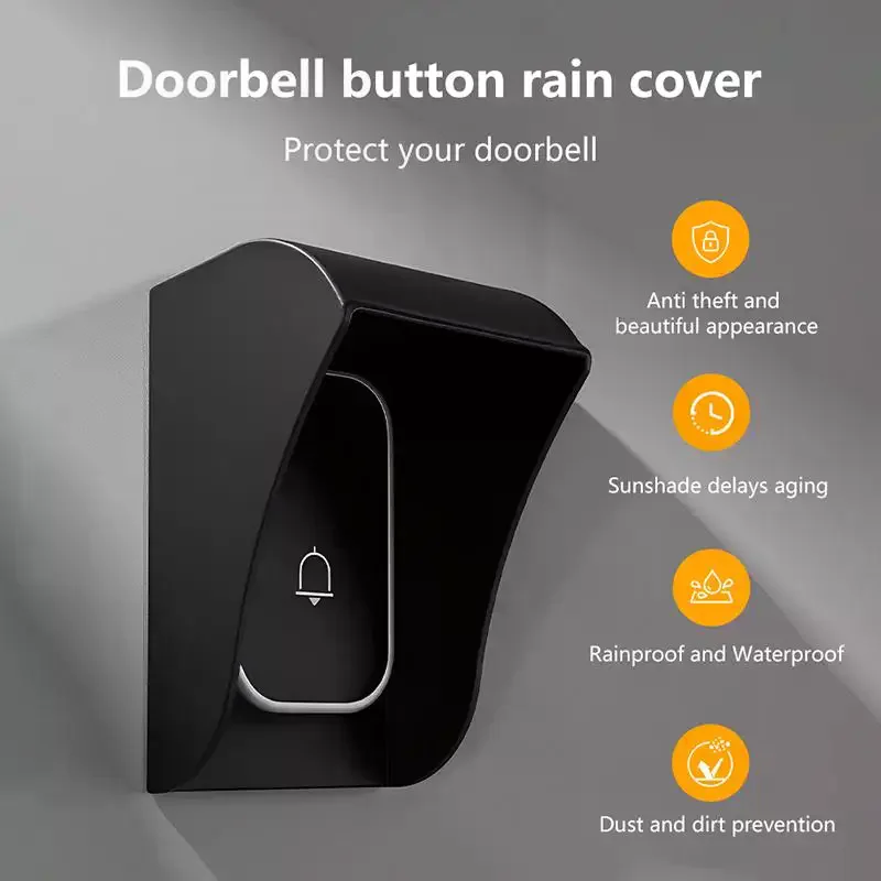 Waterproof Guard Cover Rainproof Case Plastic Rain Protector Outdoor Wireless Doorbell Cover