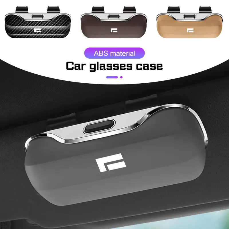 

Car Sun Visor Sunglasses Case For BAIC Jishi Polestone 01 Rox 01 2023 2025 Press Switch Glasses Box Eyeglass Storage Accessories