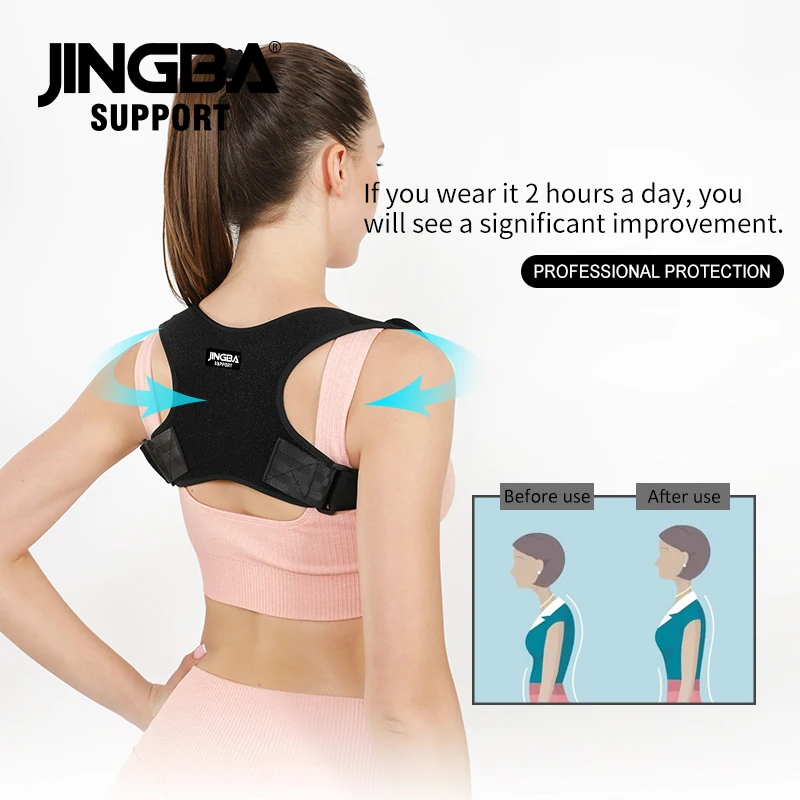 Back Posture Corrector Adjustable Neck Brace Training Equipment Home Office Man Woman Postura Shoulder Support Correction Belt