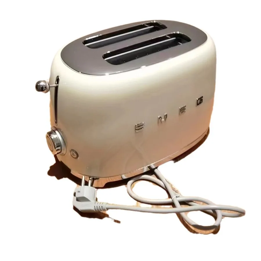 محمصة Smeg Vintage من الفولاذ المقاوم للصدأ، محمصة الإفطار TSF01