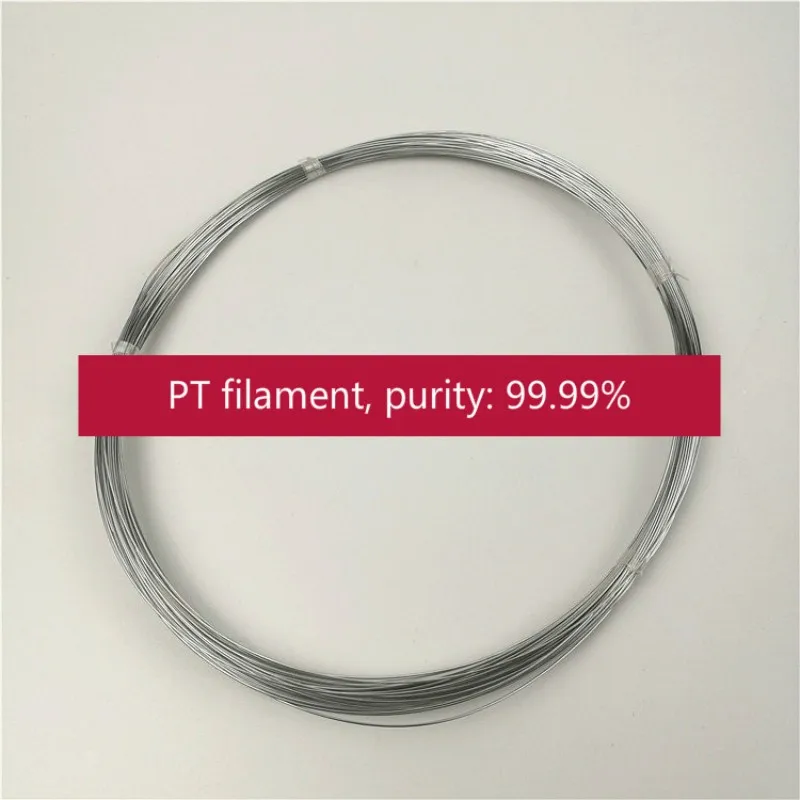 

High purity platinum wire, platinum wire electrode, purity: 99.99%, diameter: 01/0.2/0.3/0.4/0.5/1.0mm, length 10cm.