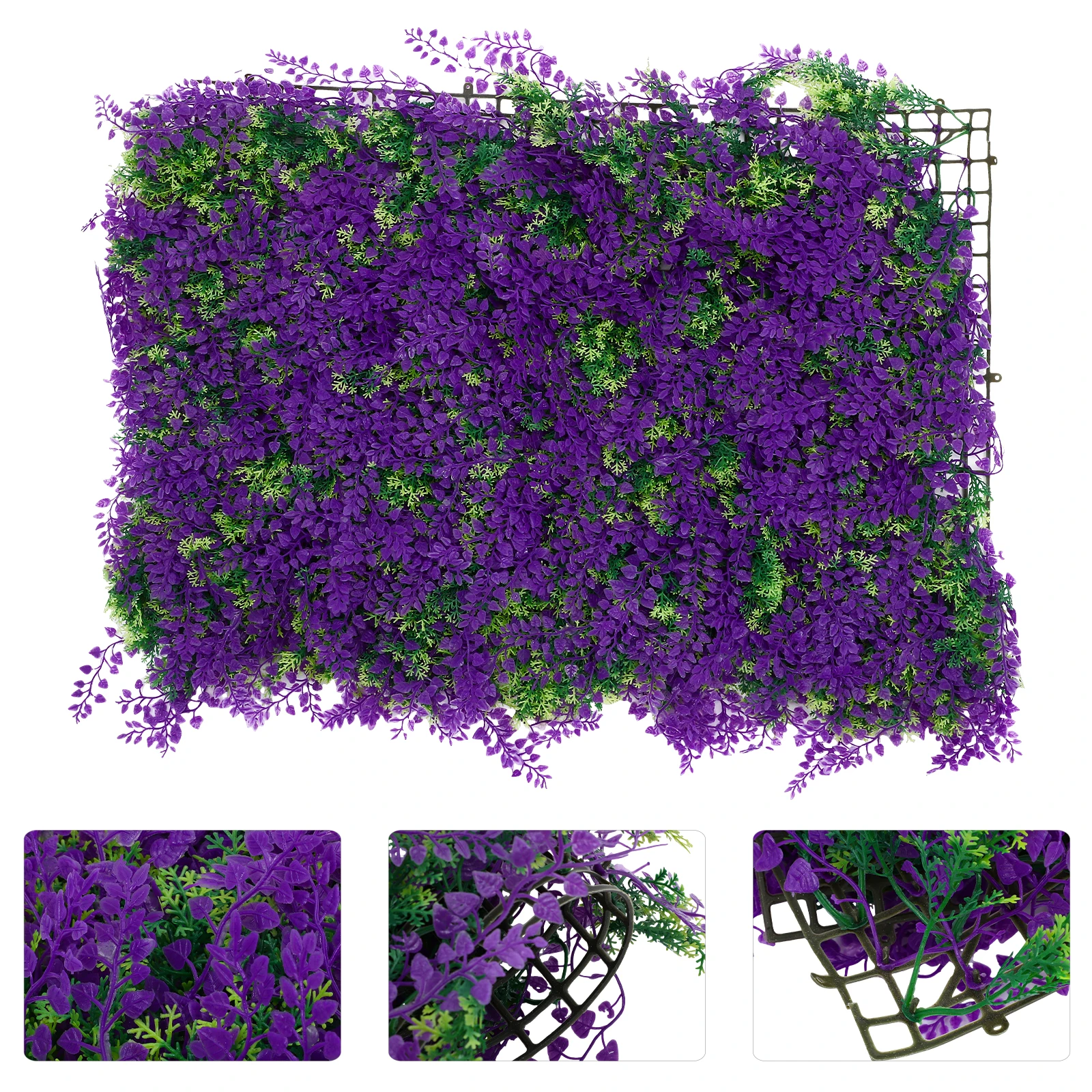 

Artificial Plant Wall Panel Pvc Fake Plants Decor For Wedding Garden Fence Backdrop Outdoor Indoor Wall Decoration