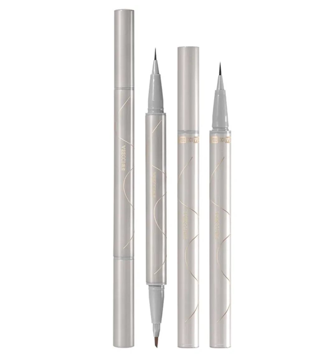 Lápis delineador líquido VEECCI com pincel ultrafino de longa duração à prova d'água cosméticos para maquiagem dos olhos