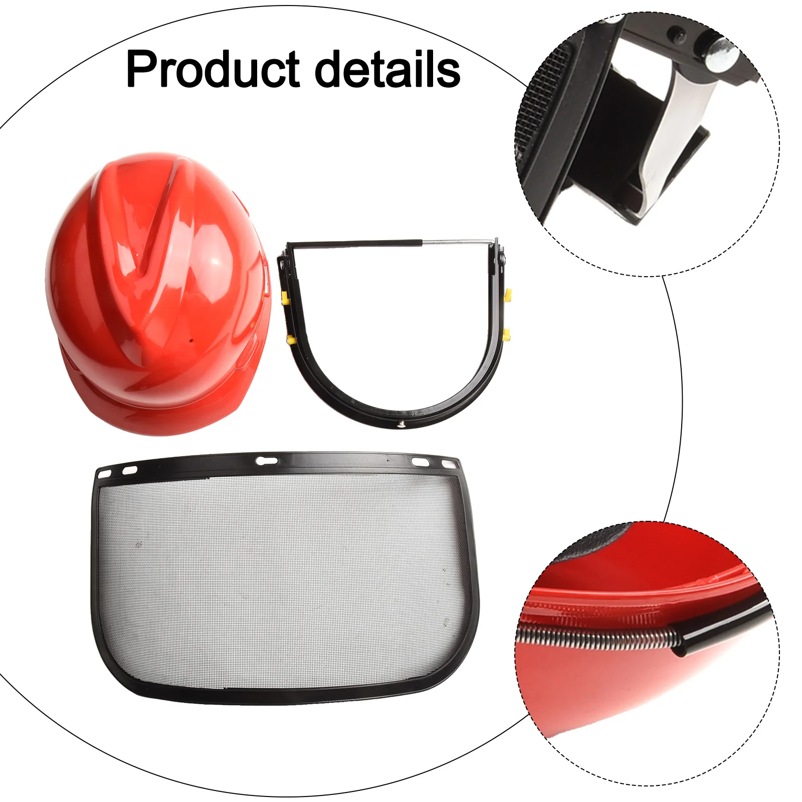 

High Quality High quality Safety Helmet Netz Safe Trimmer Brushcutter Chainsaw Face Flying Mesh For Lawn Mower Outdoors