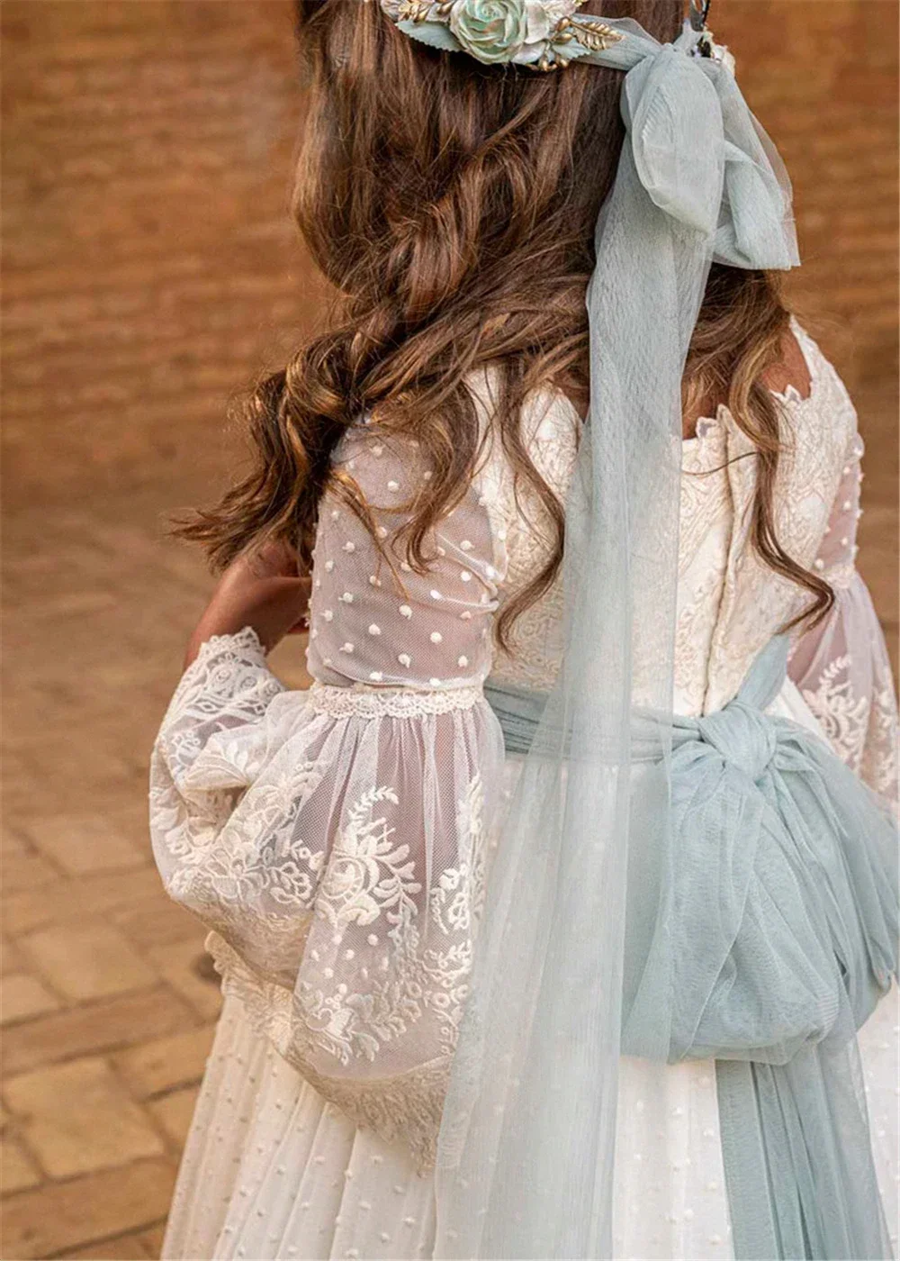 Elegant A Variety of Styles First Communion Gowns for Flower Girl Dress Kid Birthday Vintage Floral Ribbon Belt Customise Gown