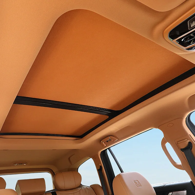 Sun Protection For BMW X1 2016~2022 2021 MK2 Electrostatic Adsorption Suede Car Panoramic Sunroof Insulation Roof Visor Anti-UV
