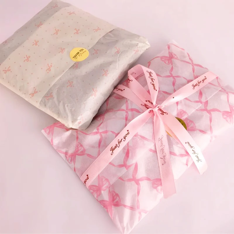 

Custom Logo Printed Wrapping Paper Gift Tissue Paper Silk Paper for Clothing Packaging T-shirt Gifts Wholesale 100pcs