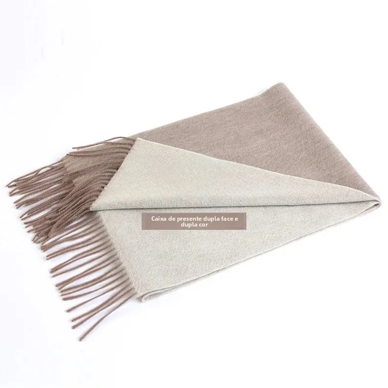 Echarpe-en-cachemire-double-face-epaisse-velours-de-mouton-pur-pour-hommes-et-femmes-chaude-pour-l'hiver-luxe-mode-style-coreen-avec-pompons-decoratifs