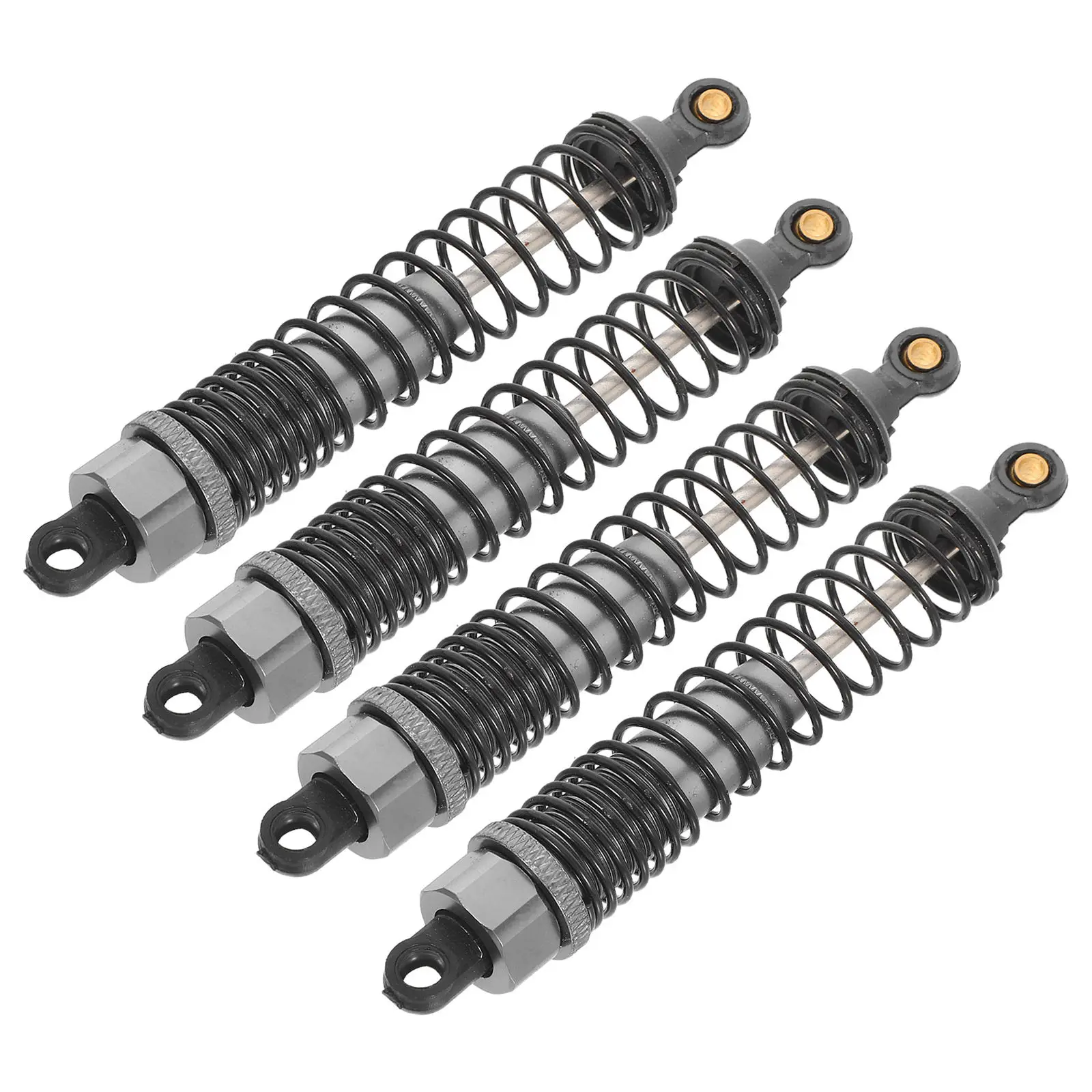 

2 пары регулируемых алюминиевых амортизаторов для радиоуправляемых машин, передние и задние, усиленные, прочные, для внедорожных грузовиков, для тюнинга