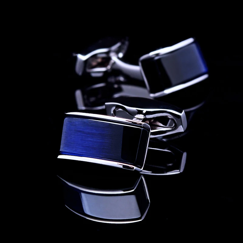KFLK shirt cufflinks for mens Brand buttons cuff links Blue black gradual gemelos High Quality abotoaduras guests