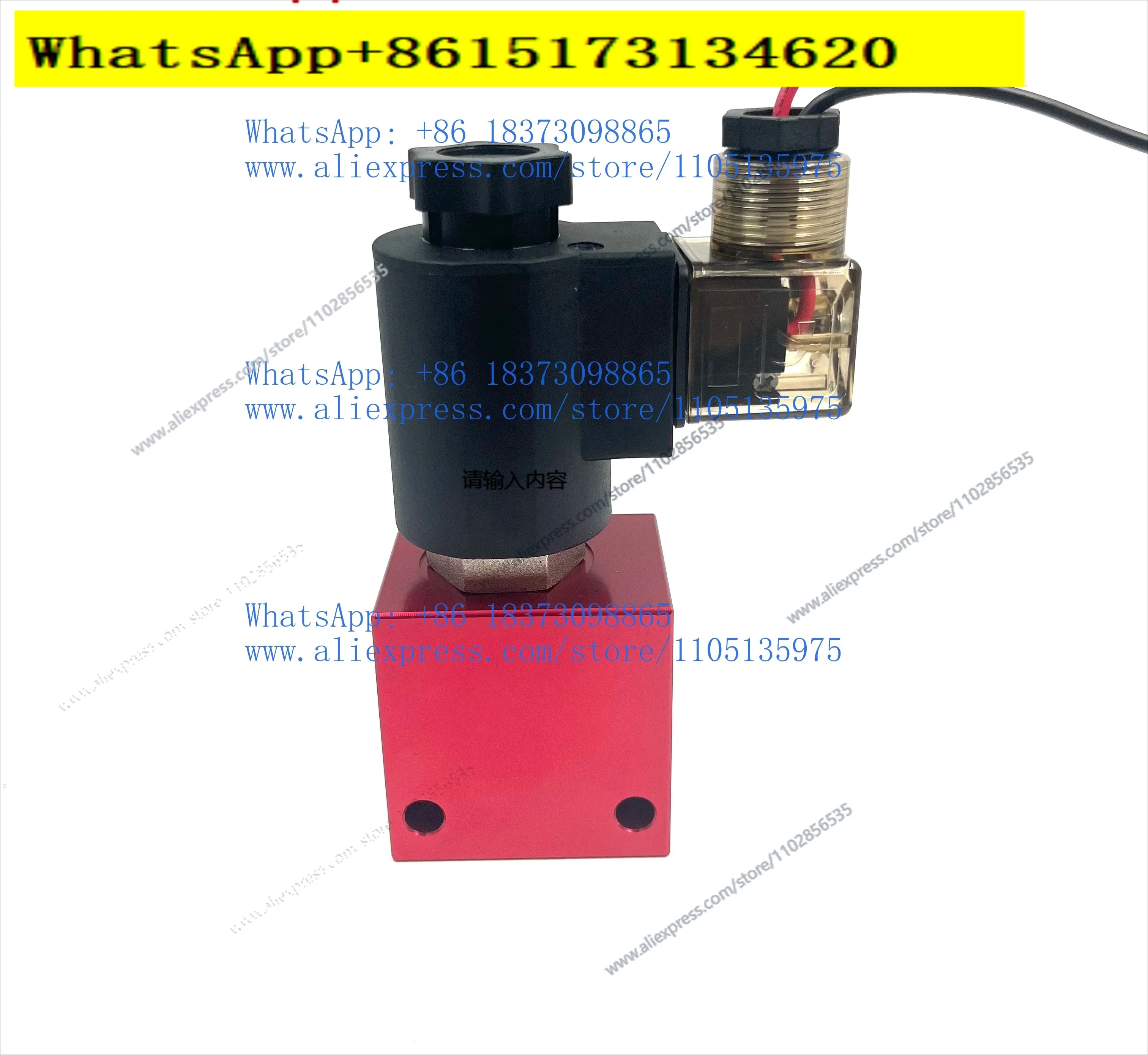 DC 12V 24v coil G1/2 G3/8 port hydraulic block V3068 hydraulic cartridge valve solenoid valve 2 position 2 direction