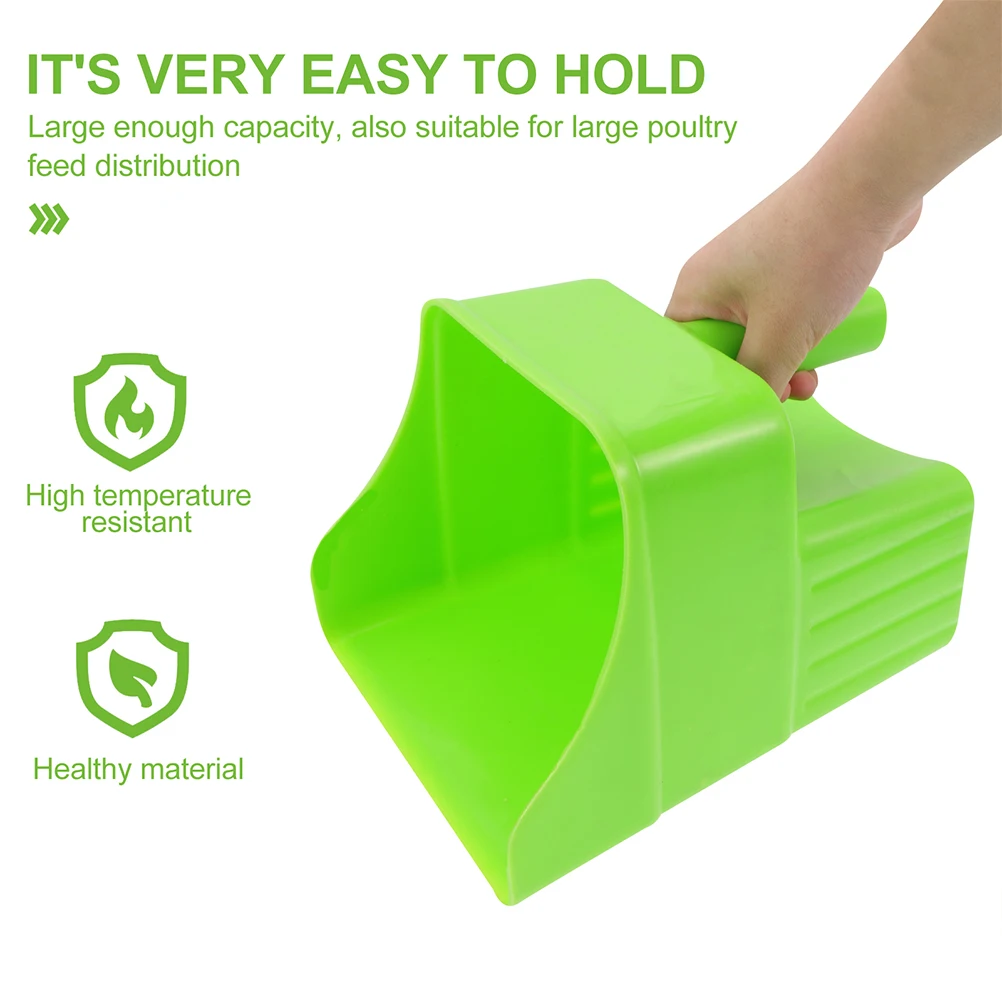 

2pcs Capacity Farm Gadgets Feeding Shovel Plastic Poultry Food Scoop for Farm Livestock Garden Practical Tool