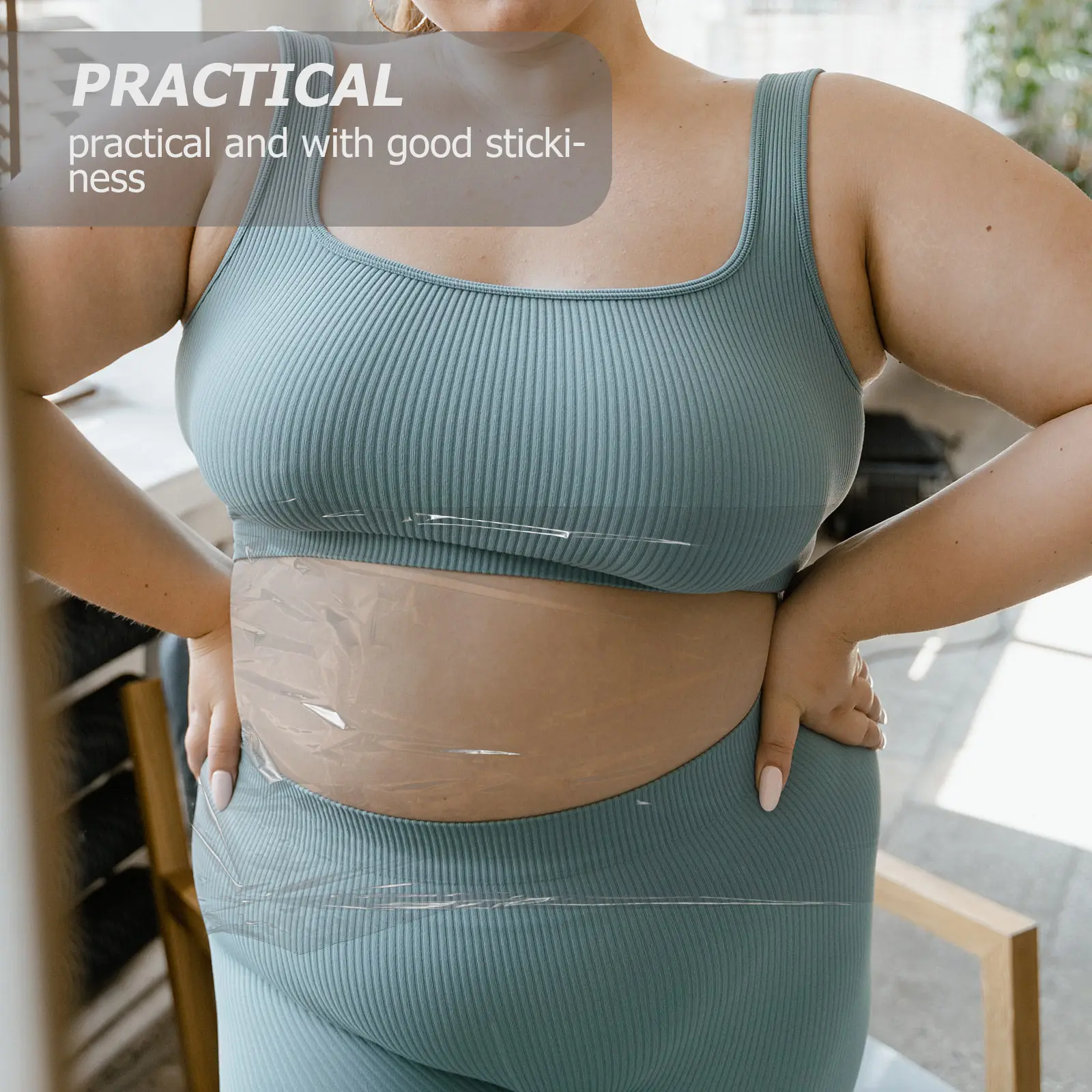 

Plastic Body Wrapping Stomach Wrap for Weight Loss No Smell Safety Practical High Density Shaping Film Plastic Body Wrapping