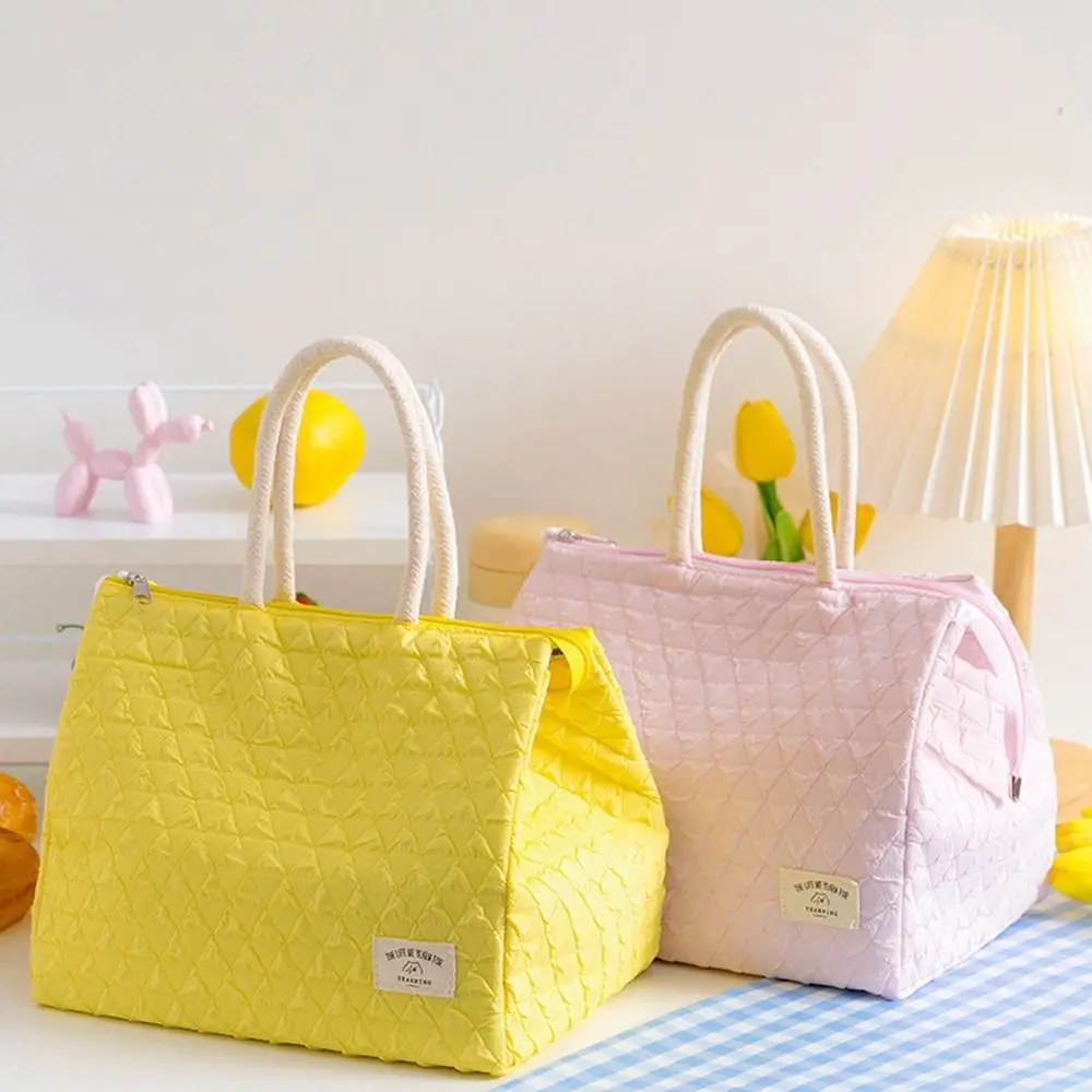 

Picnic Bag Large Capacity Nylon Handbag Grocery Bag Food Drink Cooler Bag Lunch Bag Tote Bag Lunch Box Lunch Organizer