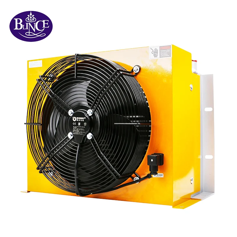 Heat Exchanger Quick Reducing Hydraulic System Fluid Temperature AH1490L 250L/min 150w 220V 24V Hydraulic Oil Air Cooler