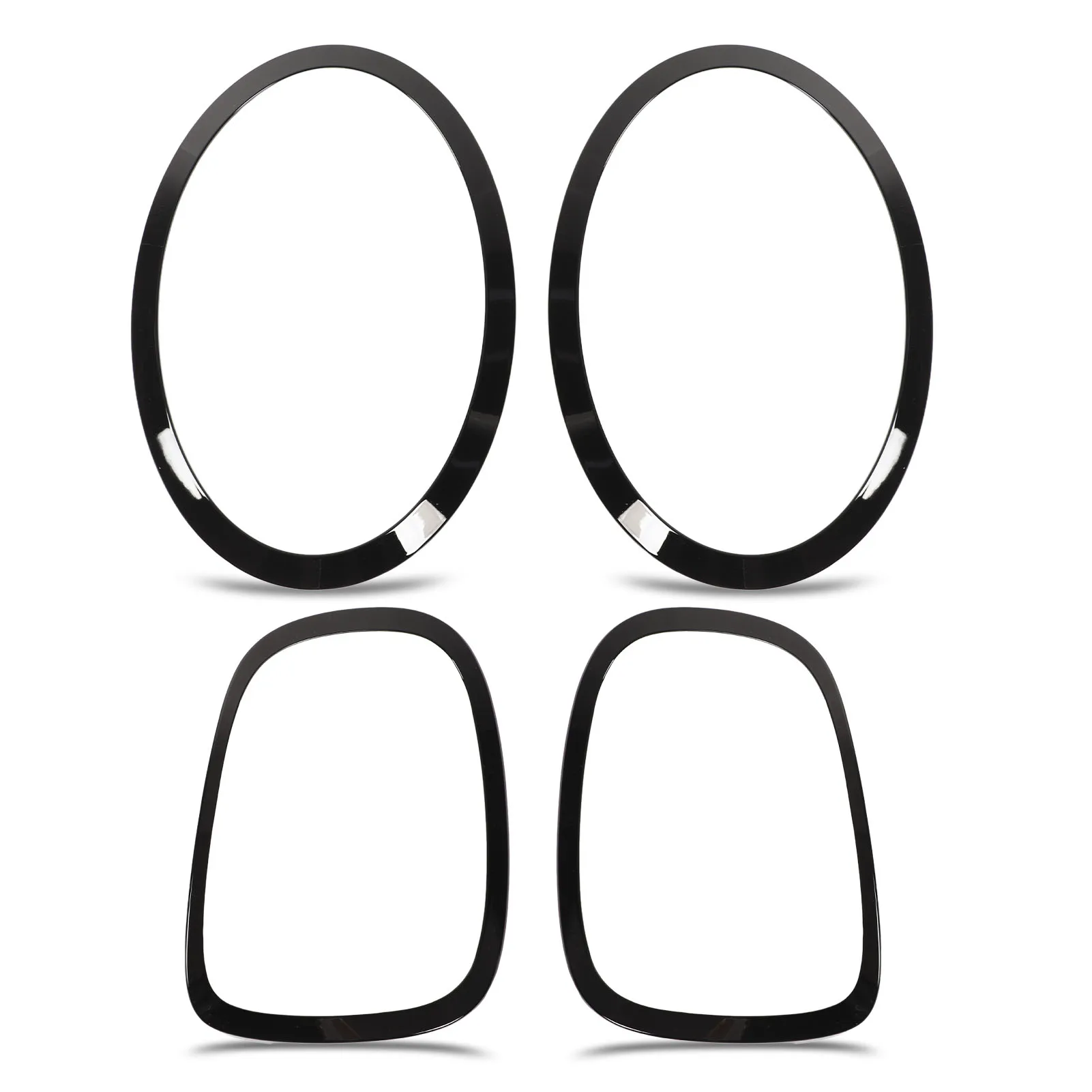 

Glossy Black Headlight Taillight Surround Headlight Cover Trims for F55 F56 F57 One S JCW 2014+ Taillight Trim Headlight Bezel