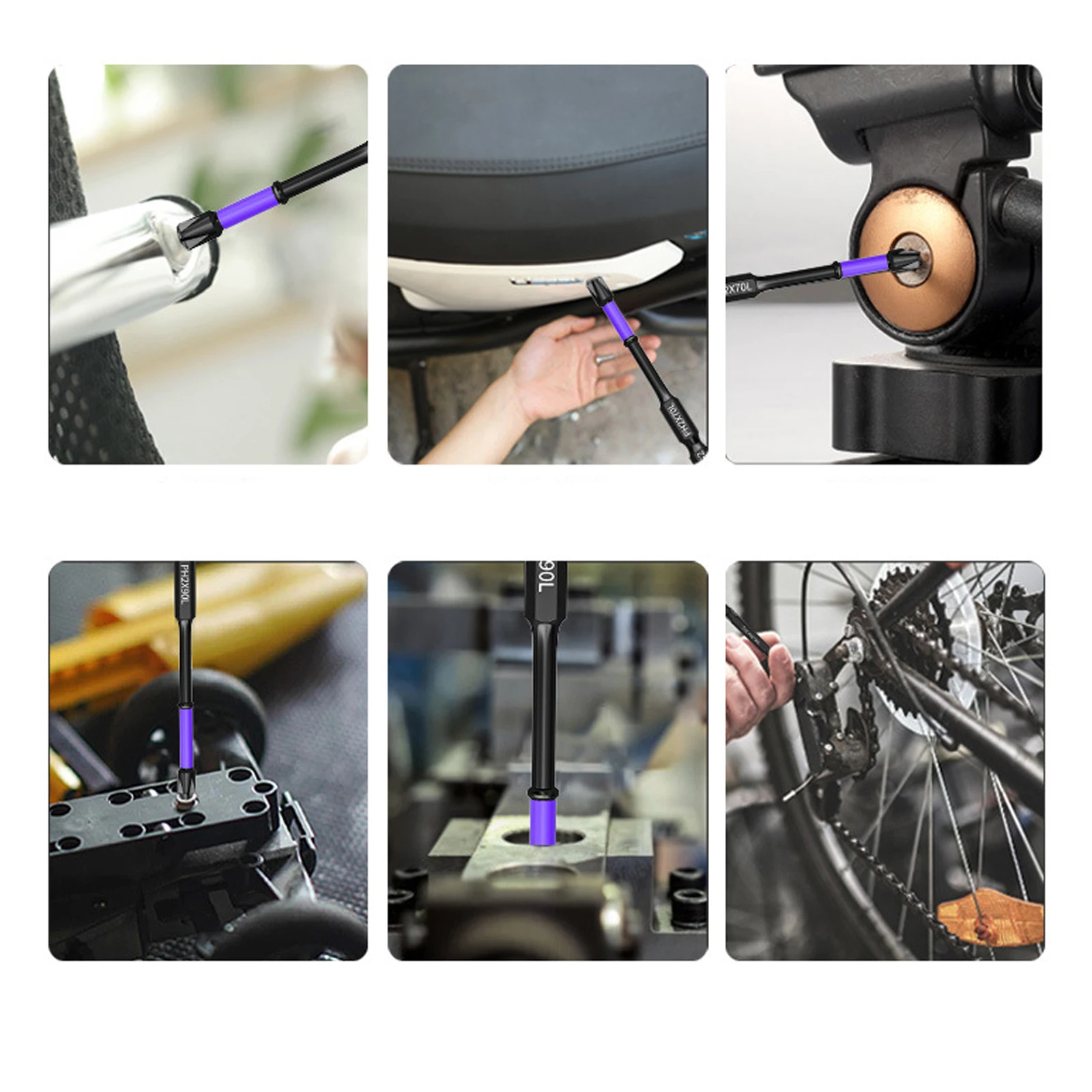 المغناطيسي D1 المضادة للصدمات دفعة رئيس صلابة عالية عدم الانزلاق تأثير بت الصليب 25/50/65/70/90/150 مللي متر Ph2 مفك مجموعة