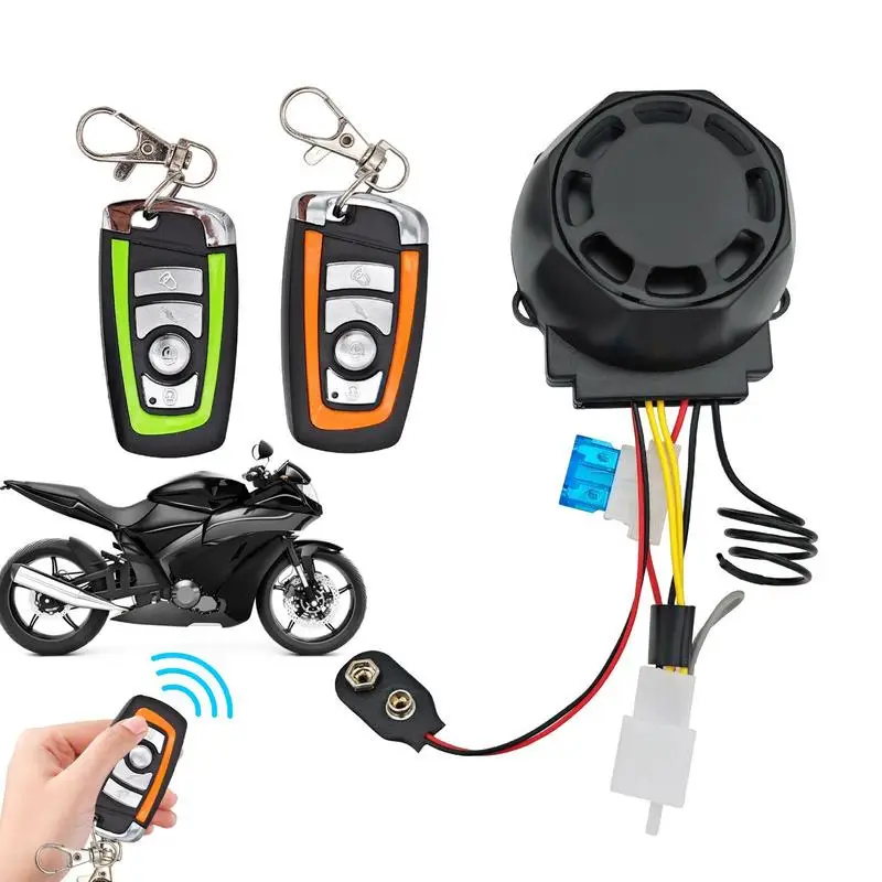 

Motorcycle Security Alarm System Bike Waterproof Remote Control Vibration Alarm Universal Security System For Electric Scooters