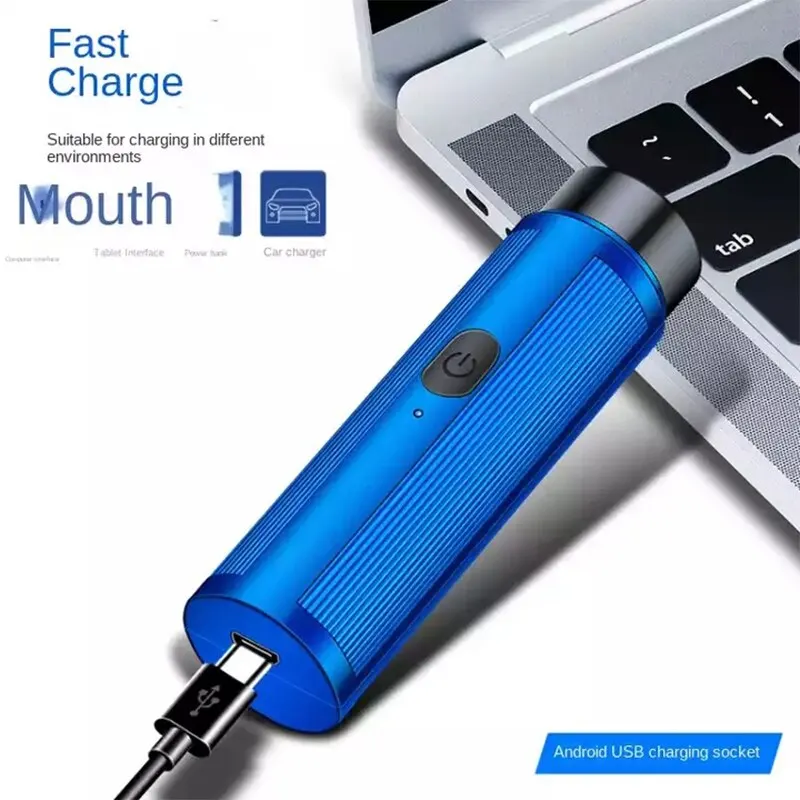 Men Mini Electric Shaver Automatic Razor Trimmer Portable Beard Knife Shaver Rechargeable Razor Travel Car Mini Shaver