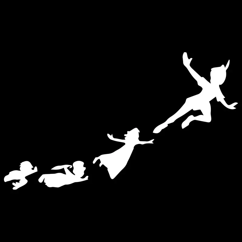 Flying Fashion Creative Decals High Quality Car Decoration Decals Personalized Pvc Waterproof Decals Black/white, 17cm*10cm