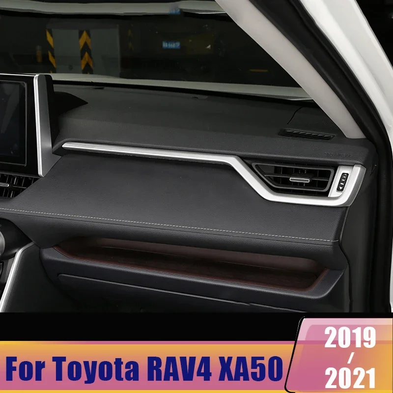 

Для Toyota RAV4 XA50 2019 2020 2021 2022 2023 2024 ABS салон автомобиля центральное управление декоративная полоса модификация отделка наклейка