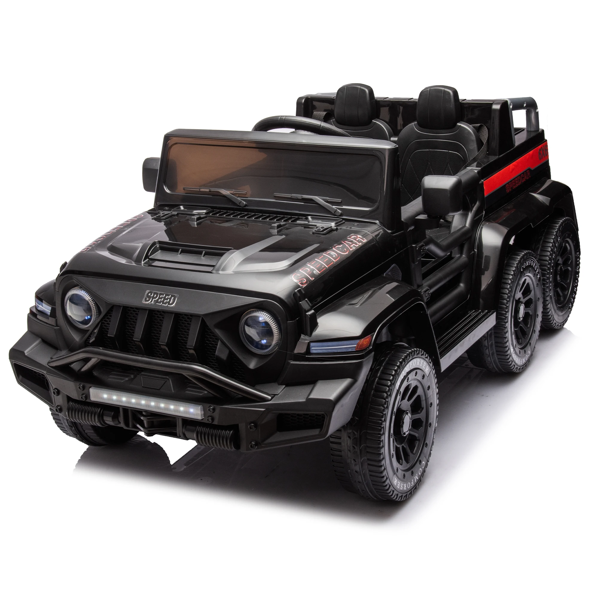 24V Ride On Car for Kids Battery Powered Ride On 4WD Toys with Remote Control,Parents Can Assist in Driving,Music and Lights