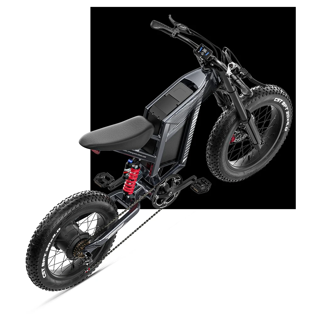 E-Mountain Bike per adulti 2100Wh 30AH Batteria da 20 pollici in lega di alluminio fuoristrada fuoristrada da 20 pollici in lega di alluminio
