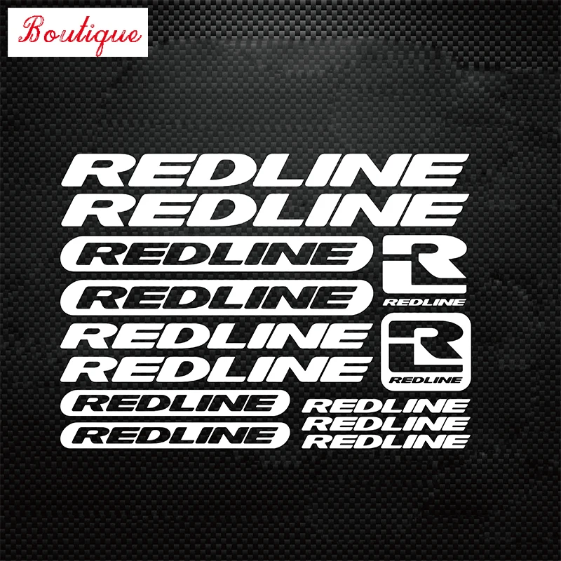

Modern red line bicycle frame vinyl stickers, racing stickers, road bike mountain bike frame decals. Personalized decoration