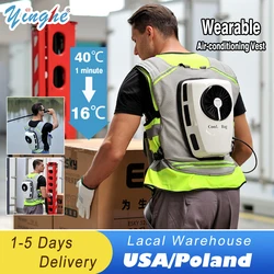 New Summer Cooling Clothing Air Conditioning Vest Rechargeable Batterie Suitable For Fndoor And Outdoor High Temperature Work