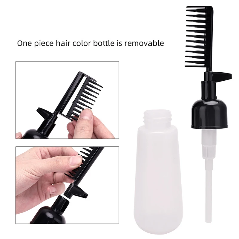 Mewarnai warna pencelupan botol Salon alat botol rambut aplikator sisir pewarna sikat alat pengeriting warna Dispenser Dispenser Styling