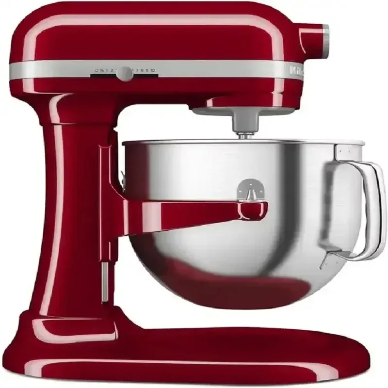 

ГОТОВ К ОТПРАВКЕ Оригинальный миксер KitchenAid на 7 литров с чашей и подъемной подставкой с гибким краем, Empire Red.