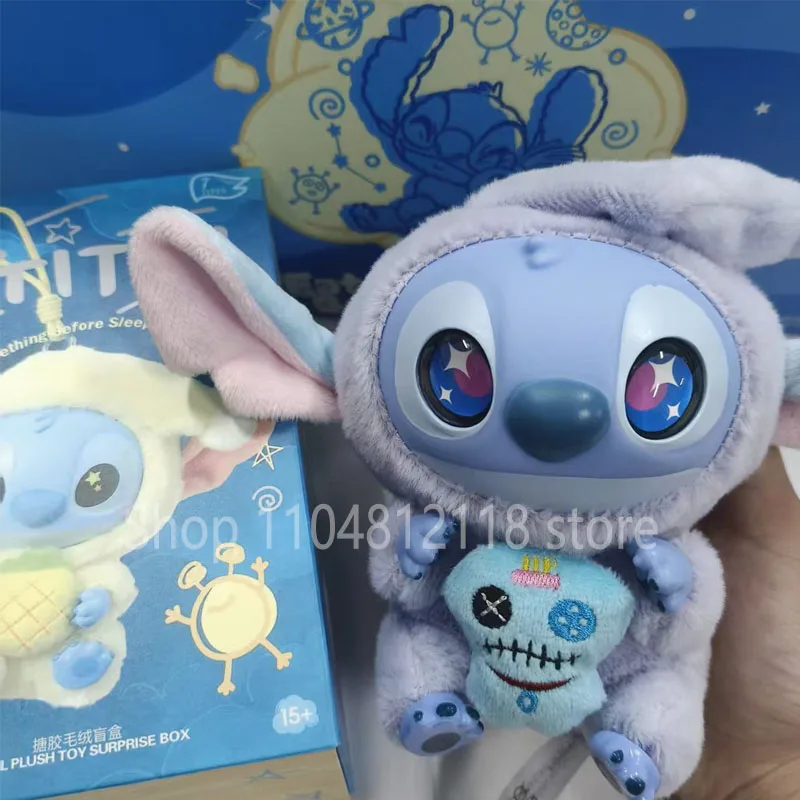 

Новая серия Disney Stitch Eat Some Thing Before Sleep, виниловая слепая коробка, сумка, подвеска, милая плюшевая кукла, загадочная коробка, игрушка-сюрприз, подарки