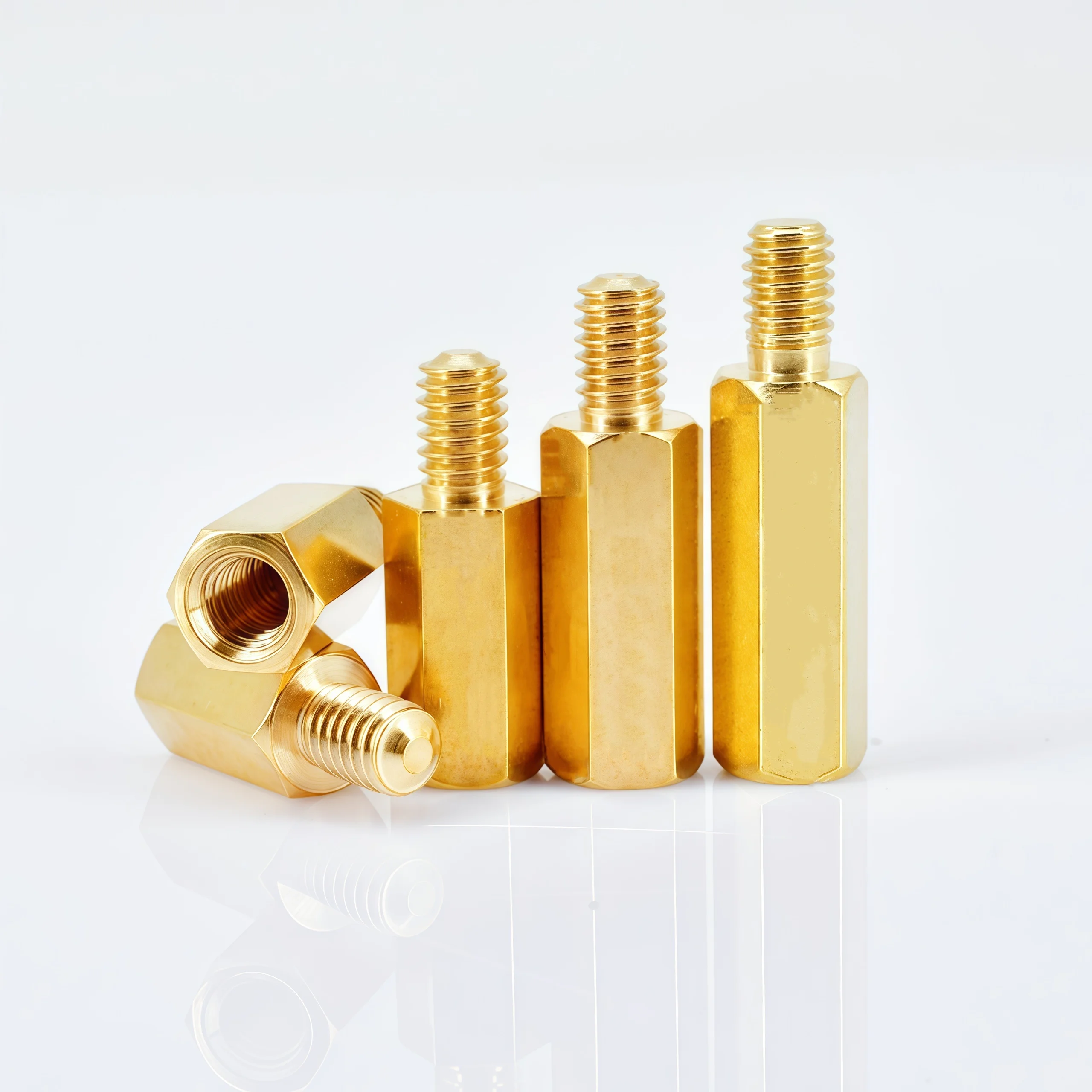 M2.5 M3 M4 M5 M6 Hex Brass Male Female Standoff Board Rack Stud Hexagon Threaded Pillar PCB Column Motherboard Spacer Bolt Screw
