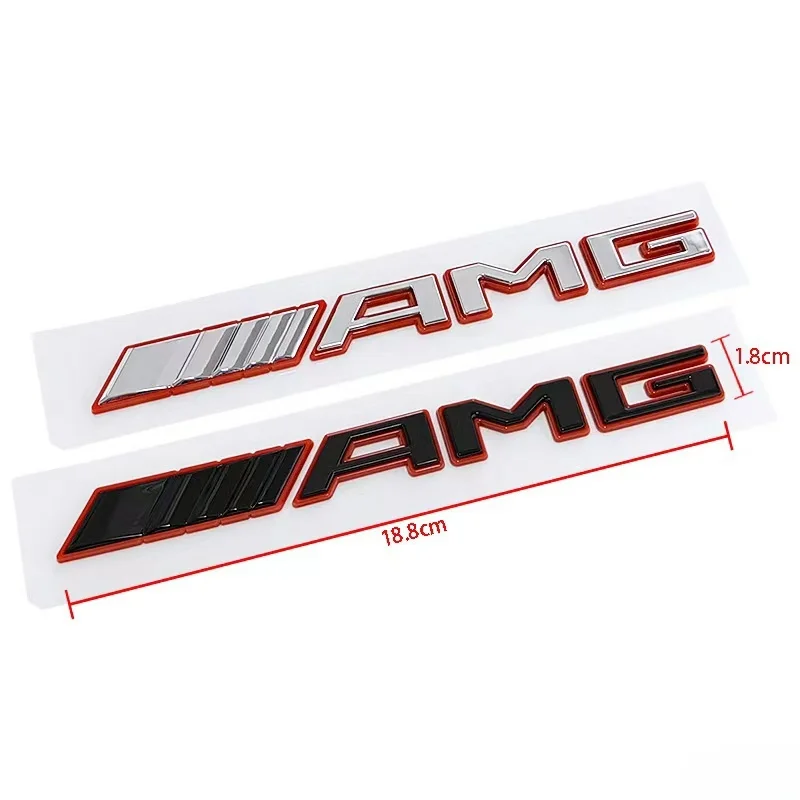 1pcs 3D new for Mercedes Benz AMG Car Letters Fender side Emblem Badge rear tail trunk Sticker Decal Styling auto accessories