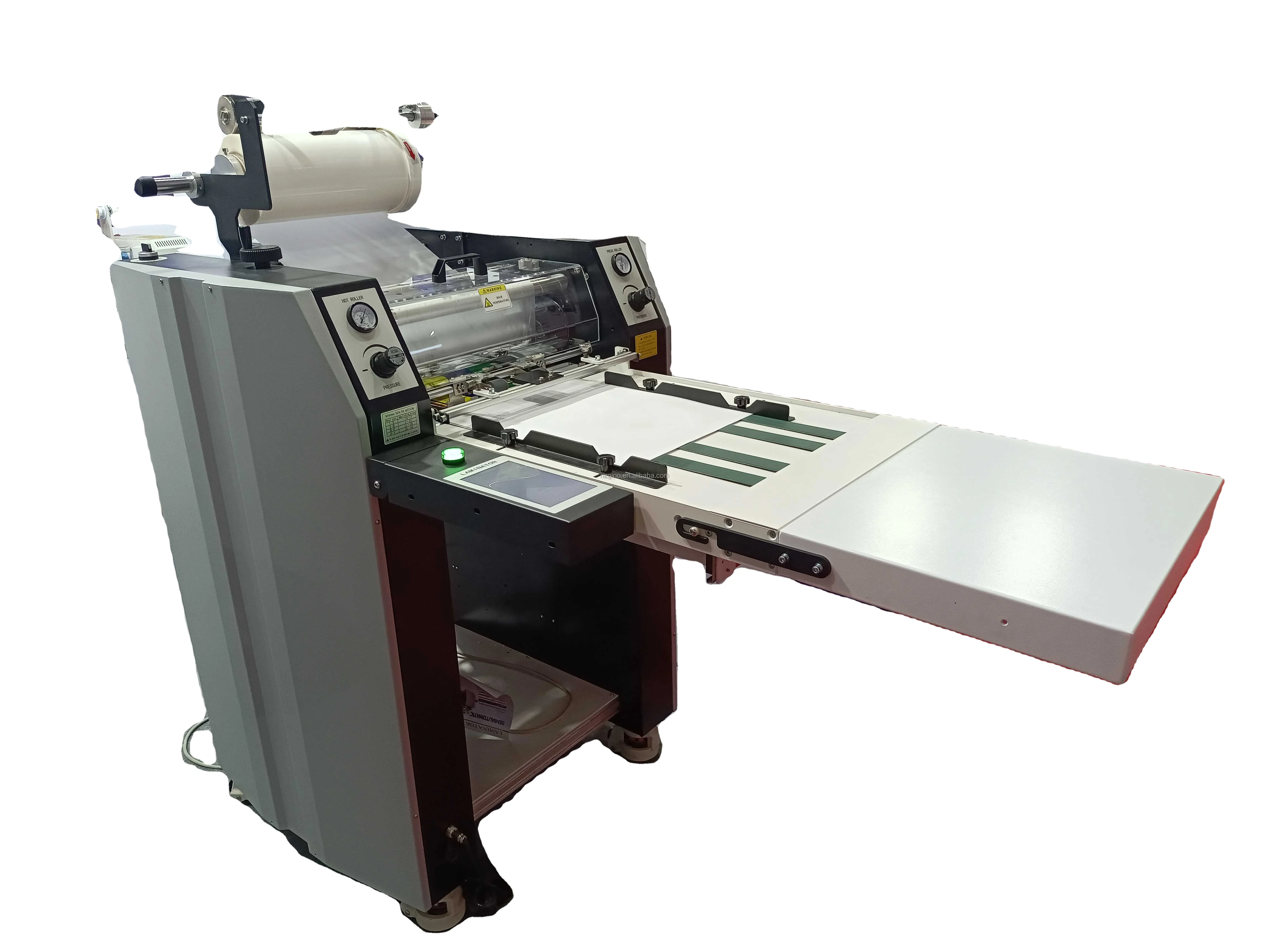GINO PLS-540 Industrial Hot and Cold Laminator 540mm for professional high-gloss BOPP film coating (A3/A4/A5/A6)
