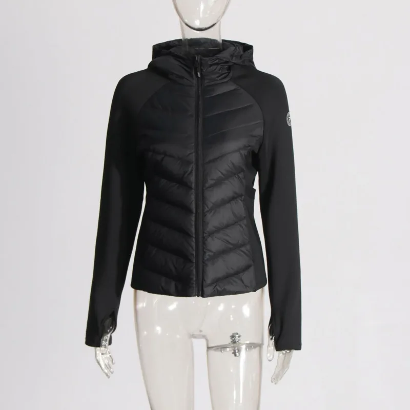 ANJY Autumn Winter New Women Trendy Slim Fit Elegant Hooded Warm Down Jacket Ins Versatile Comfortable Simple Zipper Coat A18701