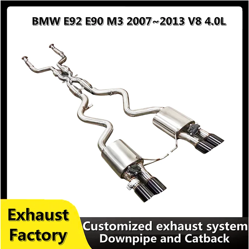 Catback for BMW E92 E90 M3 2007-2013 V8 4.0L stainless steel racing performance intelligent valve exhaust Exhaust System