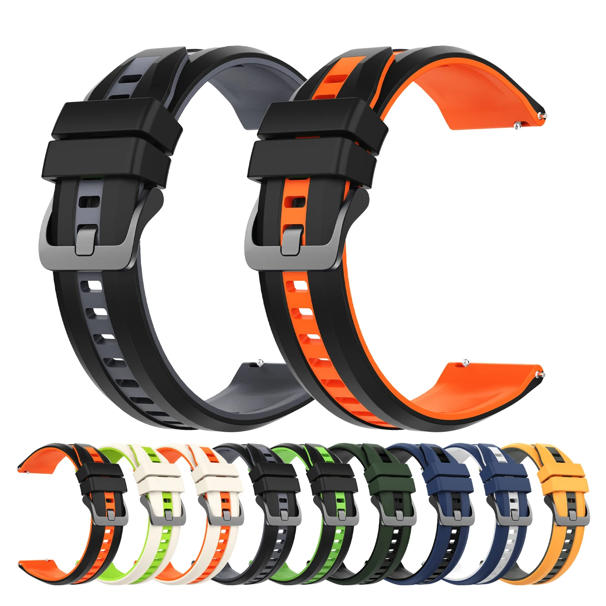 Para VANTAGE POLAR M3 silicona 22mm correa de reloj VANTAGE M2 M V3/Grit X X2 Pro Titan/Grit X banda deportiva para Huawei Watch GT 6 5 pro